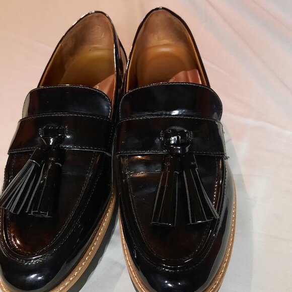 Franco Sarto Tassel patten Leather Loafers - Picture 1 of 5